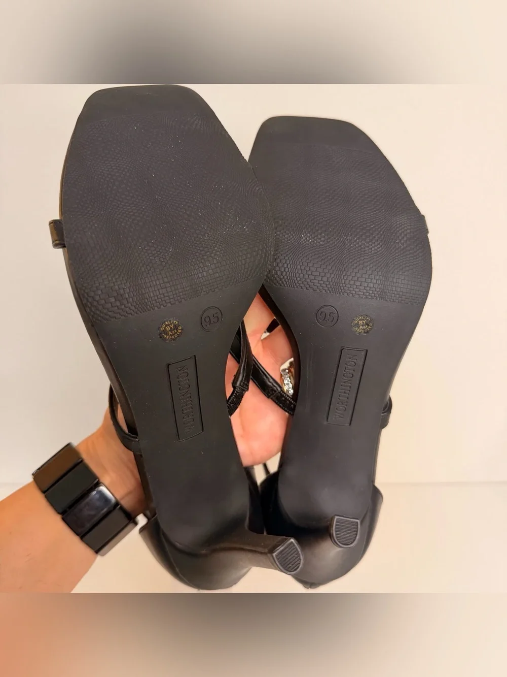 Worthington Black Strappy Stiletto Sandals - Picture 6 of 9